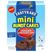 Tastykake Bundt Cakes, Chocolate Chocolate Chip, Mini - 5 Each