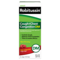 Robitussin Cough + Chest Congestion DM, Non-Drowsy, Adult - 8 Fluid ounce 