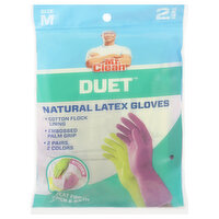 Mr. Clean Latex Gloves, Natural, Medium