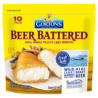 Gorton's Fish Fillets, Beer Battered - 10 Each 