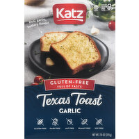 Katz Texas Toast, Gluten-Free, Garlic - 7.8 Ounce 