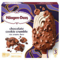 Haagen-Dazs Ice Cream Bars, Chocolate Cookie Crumble - 3 Each 