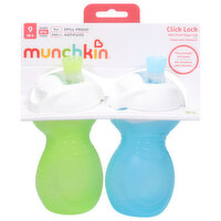 Munchkin Sippy Cups, Bite Proof, 9 Ounce - 2 Each 