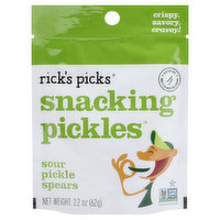 Rick's Picks Pickle Spears, Sour - 2.2 Ounce 