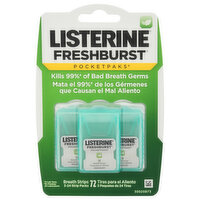 Listerine Breath Strips, Pocketpaks - 3 Each 