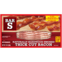 Bar S Naturally Hardwood Smoked Thick Cut Bacon - 12 Ounce 