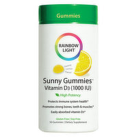 Rainbow Light Vitamin D3, 1000 IU, Gummies, Yummy Lemon Flavor! - 50 Each 