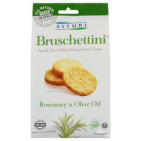 Asturi Bruschetta Toasts, Rosemary & Olive Oil, Snack Size, Italian - 4.23 Ounce