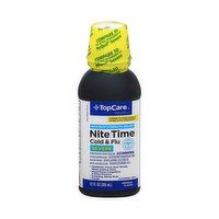 Topcare Nite Time Cold & Flu, Severe, Maximum Strength Relief - 12 Ounce 