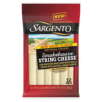 Sargento String Cheese, Natural, Smokehouse - 12 Each 