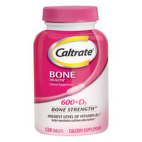 Caltrate Bone Health 600+D3 Calcium & Vitamin D - 120 Each 