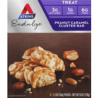 Atkins Bar, Peanut Caramel Cluster - 5 Each 