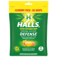 Halls HALLS Defense Assorted Citrus Vitamin C Drops, Economy Pack, 80 Drops