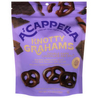 A'Cappella Knotty Grahams, Double Dark Chocolate Sea Salt - 4.5 Ounce 