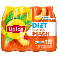 Lipton Iced Tea, Peach - 12 Each