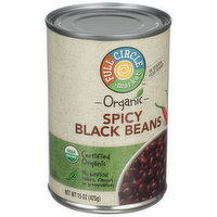 Full Circle Market Spicy Black Beans - 15 Ounce 