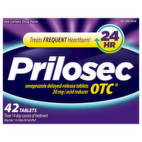 Prilosec OTC Acid Reducer, Omezaprazole Delayed-Release Tablets, 20 mg - 42 Each 
