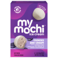 My/Mochi Ice Cream, Cookies and Cream - 6 Each 