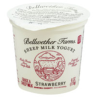 Bellwether Farms Yogurt, Sheep Milk, Strawberry - 6 Ounce