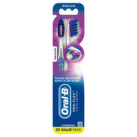 Oral-B Toothbrush, Medium, Value Pack - 2 Each 