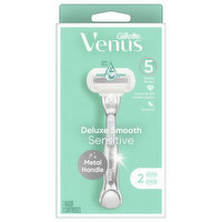 Gillette Razor, Deluxe Smooth, Sensitive - 1 Each