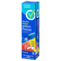 Simply Done Double Zipper Pint Freezer Bags