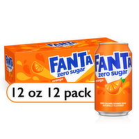 Fanta  Orange Zero Sugar Soda Fruit Flavored Soft Drink