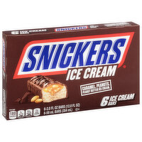 Snickers Ice Cream Bars, Peanut Butter Caramel - 6 Each 