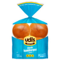 Udi's Hamburger Buns, Gluten Free, Classic - 10.4 Ounce 