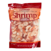 Brookshire's Cooked Peeled Tail On Shrimp, Frozen, 41/50 Ct Per Lb - 32 Ounce