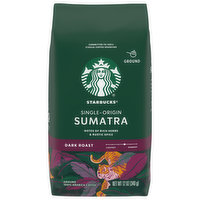 Starbucks Coffee, Ground, Dark Roast, Sumatra - 12 Ounce 