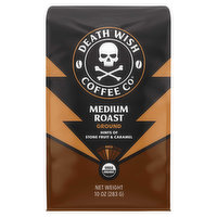 Death Wish Coffee Co Coffee, Ground, Medium Roast