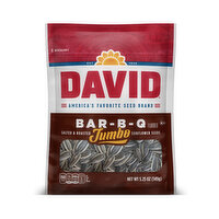 DAVID Bar-B-Q Flavored Salted and Roasted Jumbo Sunflower Seeds Keto Friendly Snack - 5.25 Ounce 