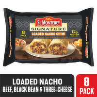 El Monterey Chimichangas, Loaded Nacho, Beef, Black Bean & Three Cheese