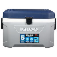 Igloo Cooler, Gray, 54 Quart - 1 Each 