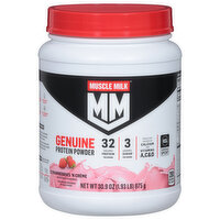 Muscle Milk Protein Powder, Genuine, Strawberries 'N Creme - 30.9 Ounce 