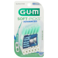 GUM Soft-Picks, Advanced, On-the-Go Case - 60 Each