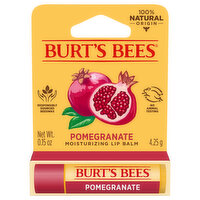 Burt's Bees Moisturizing Lip Balm, Pomegranate - 0.15 Ounce 