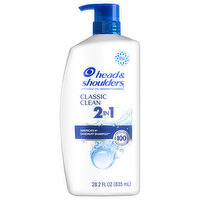 Head & Shoulders Shampoo + Conditioner, Classic Clean, 2 in 1 - 28.2 Fluid ounce 