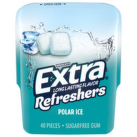 Extra Gum, Sugarfree, Polar Ice - 40 Each