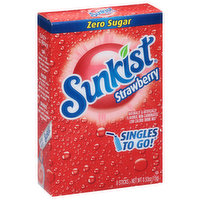 Sunkist Drink Mix, Zero Sugar, Strawberry