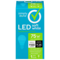 Simply Done Light Bulb, LED, Soft White, 12 Watts - 1 Each