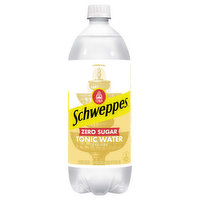 Schweppes Tonic Water, Zero Sugar - 33.8 Fluid ounce 