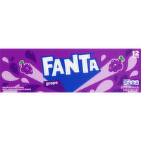 Fanta Soda, Grape Flavored, Fridge Pack - 12 Each 