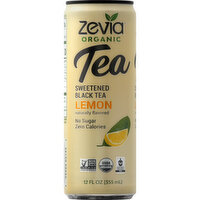 Zevia Black Tea, Organic, Lemon, Sweetened