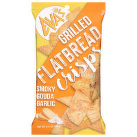 Ava's Flatbread Crisps, Grilled, Smoky Gouda Garlic - 6.5 Ounce 