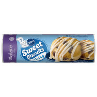 Pillsbury Sweet Biscuits with Icing, Blueberry - 8 Each