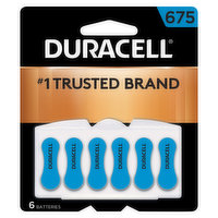 Duracell Batteries, Zinc Air, 675, 6 Pack
