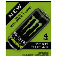 Monster Energy Drink, Zero Sugar, 4 Pack