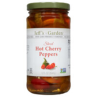 Jeff's Garden Hot Cherry Peppers, Sliced - 12 Fluid ounce 